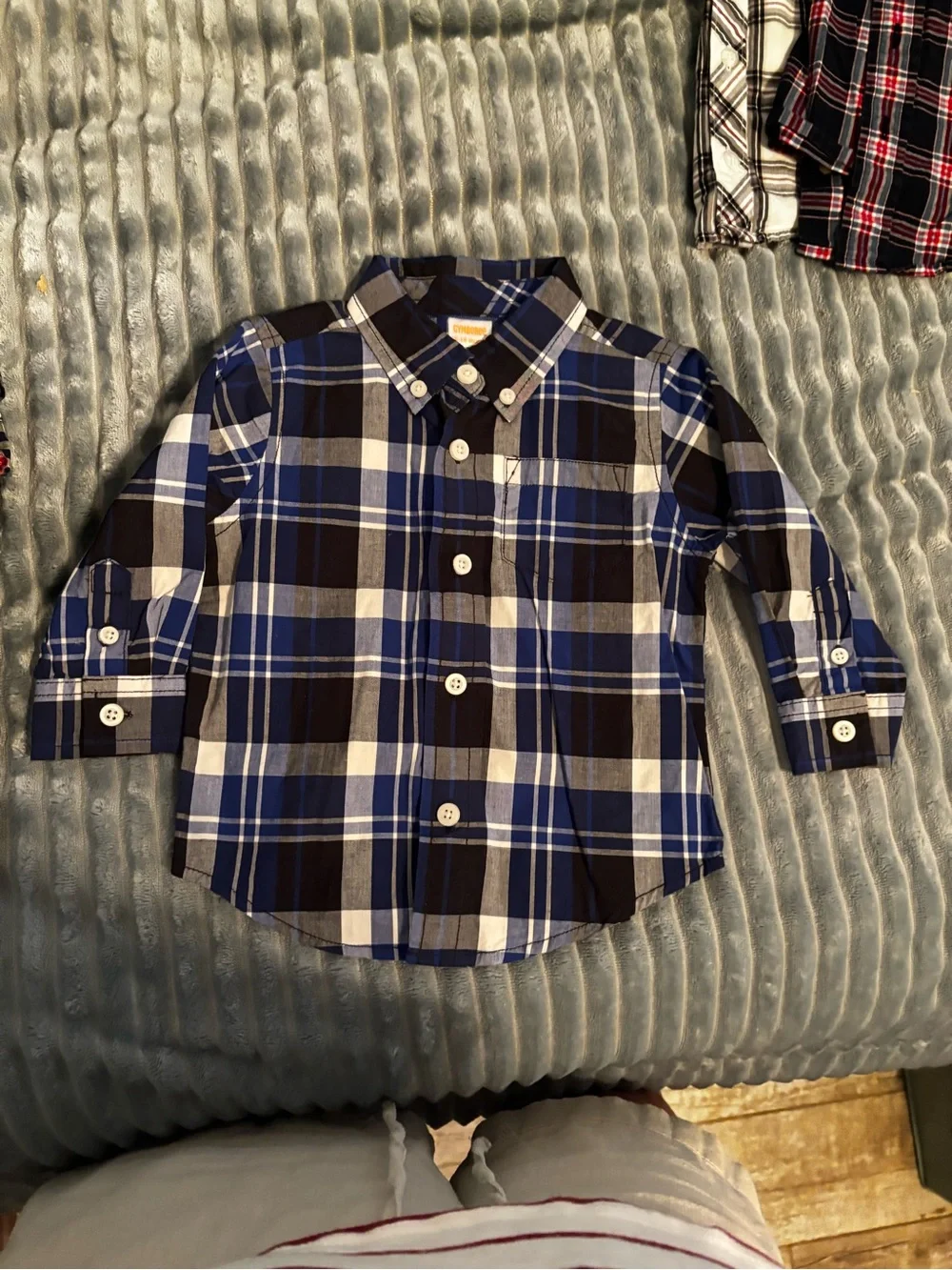 Large lot of Name Brand 12-18 months boys flannel shirts